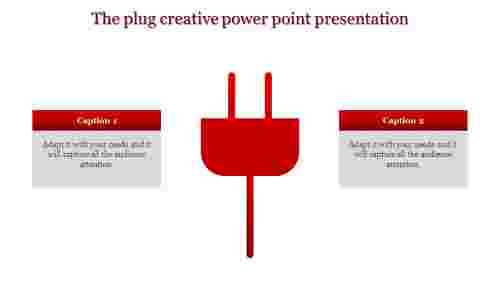 creative powerpoint presentation-The plug creative power point presentation